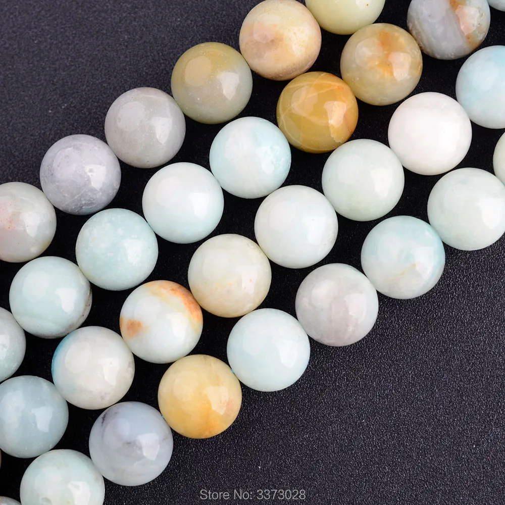 2PCS Amazonite Beads Loose Beads Fashion Gemstone For 6-12mm