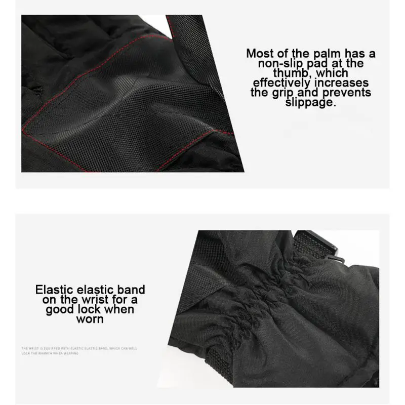 Thick Waterproof Gloves Cold Resistant Outdoor Sports Riding Skiing Gloves for Winter