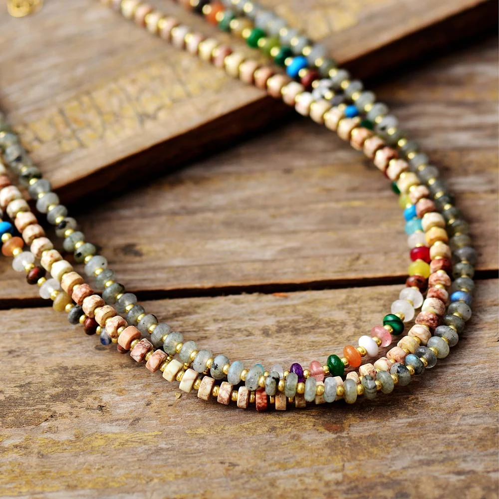 Unique New Natural Stones Simple Choker Necklace Fashionable Women Beaded Collar  Necklace Designer Jewelry Bijoux - Necklace - AliExpress