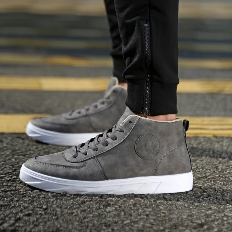 

Marderee 2020 Free Shipping Autumn High Help Male Canvas Shoe Martin Boots Male Boots High China Shoes Trend Casual Shoes