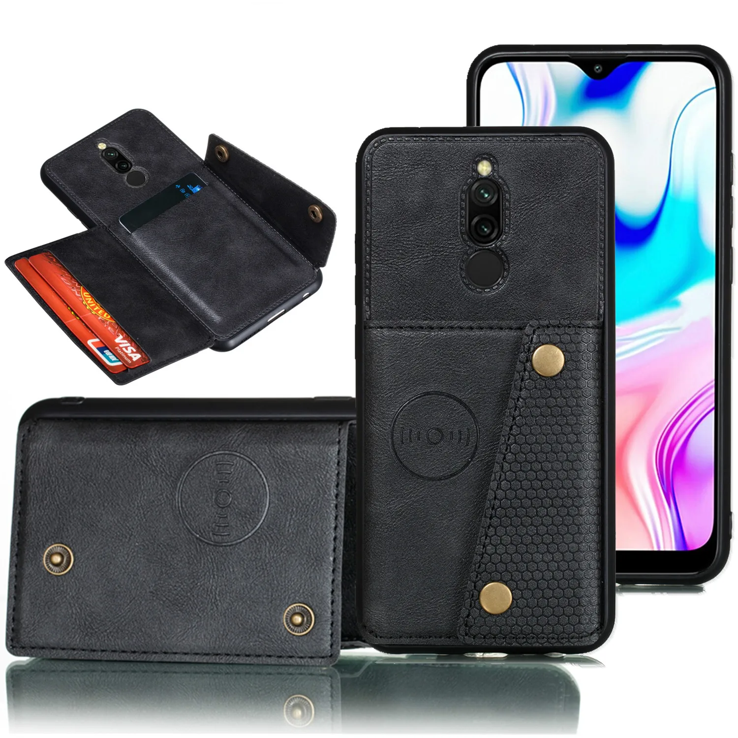 Чехол для Redmi 8 8a Note 7 Mi 9t Pro кошелек карт чехол Xiaomi K20 K30 7a 8T Магнитный из