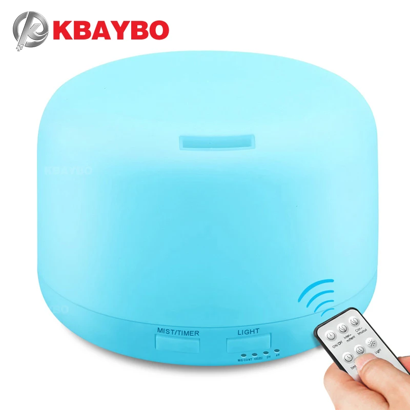 Billige KBAYBO 300ML Elektrische Aroma Luftbefeuchter Ultraschall Aromatherapie Ätherisches Öl Diffusor Mit Fernbedienung 7 Farbe Lichter