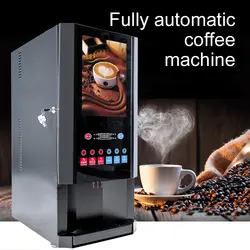 Коммерческий автомат для приготовления растворимого кофе, машина для напитков, горячий и холодный растворимый кофе, молоко, чай, машина для