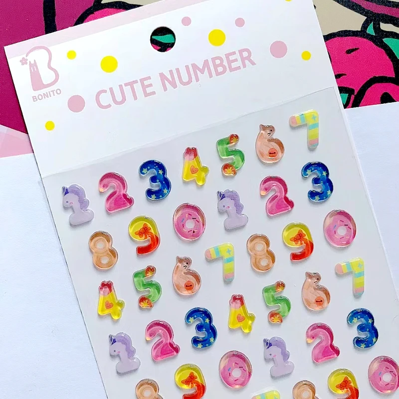 52 Pcs Alphabet Number Stickers Colorful Adhesive Letter Stickers For  Scrapbooking Decoration Arts DIY Crafts - AliExpress