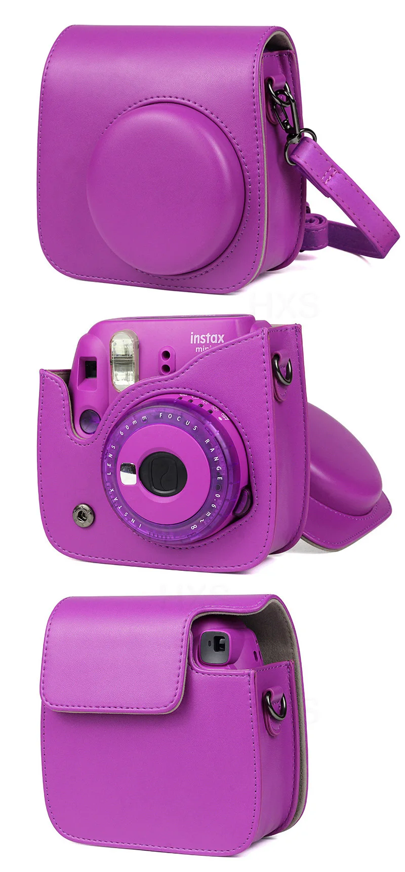 Новинка Fujifilm Instax Mini Чехол для фотоаппарата моментальной печати сумка из искусственной кожи чехол с плечевым ремнем для Polaroid Instax Mini 9 8+ 8