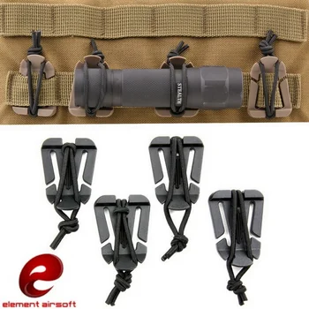 

Element Airsoft Web Dominator Molle Fixing System Carabiner Clips Elastic Rope Hang Buckle Tactical Hunting EDC Tool EX364