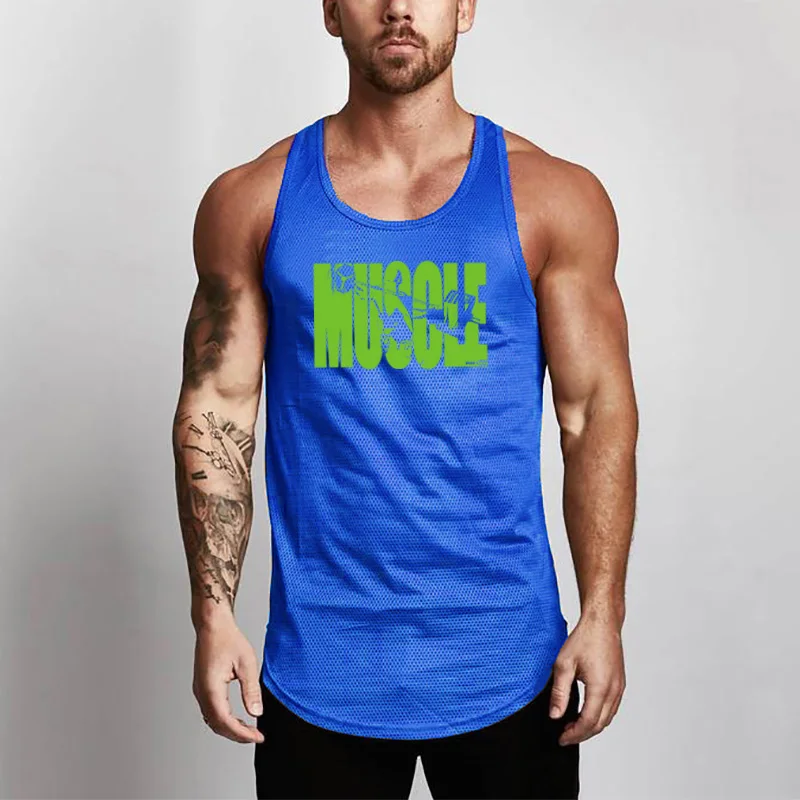 mens tank tops shirt gym tank top fitness clothing vest sleeveless cotton  man canotte bodybuilding ropa hombre man clothes wear - AliExpress