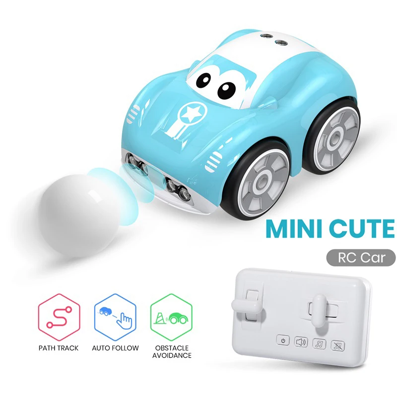 

New Mini RC Car 2.4G Remote Controlled Electric Cars Intelligent Mode With Smart Music Cute Toys For Children Kids Toddlers