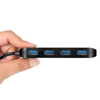 

4 Port Micro USB Hub 3.0 USB Splitter High Speed USB3.0 Hub LED + ON/OFF Switch