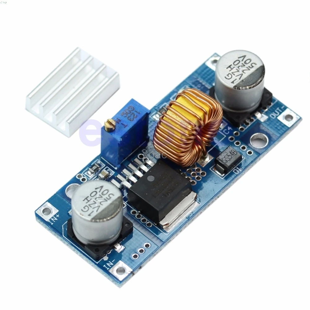 

DC 4V-38V to 1.25V-36V 5A Step Down Power Supply Buck Module 24V 12V 9V 5V M12 dropship L29K