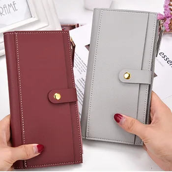 

Brand Bags For Women 2020 Long Solid Luxury Wallets Fashion Clasp Leather Wallet Ladies Wallet Purse Ladies Wallet Tassel Purse