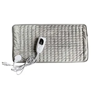 

6 Level 120W Electric Heating Pad Timer For Shoulder Neck Back Spine Leg Pain Relief Winter Warmer 60x30cm EU/US/UK