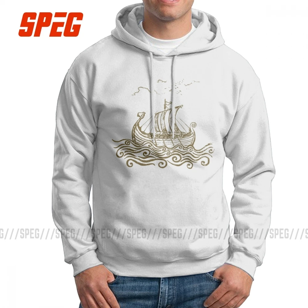Забавные толстовки с капюшоном для мужчин The Vikings Are Coming, хлопковая толстовка с капюшоном, топы с капюшоном с принтом