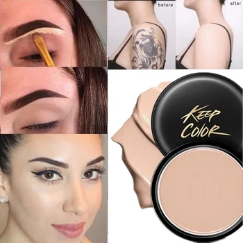 

1PC Full Coverage Cream Concealer Face Contouring Makeup Silky Smooth Texture Makeup Tool 10g makeup concealer full coverage