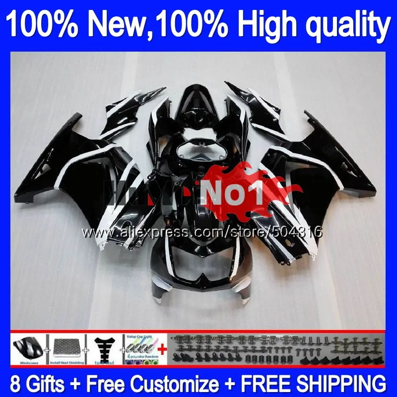 Kit For KAWASAKI EX250 ZX250 R EX250R White Black 10MC.15 ZX EX 250 250R ZX250R 2008 2009 2010 2011 2012 08 09 10 11 12 Fairing Kit For KAWASAKI EX250 ZX250 R EX250R White Black 10MC.15 ZX EX 250 250R ZX250R 2008 2009 2010 2011 2012 08 09 10 11 12 Fairing
