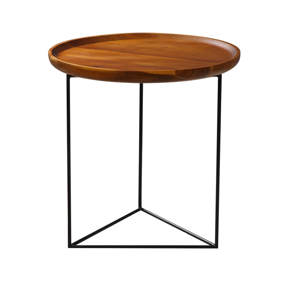 Logi столик журнальный столик для гостиной чайный столик простой Твердый Деревянный металлический каркас прикроватный столик