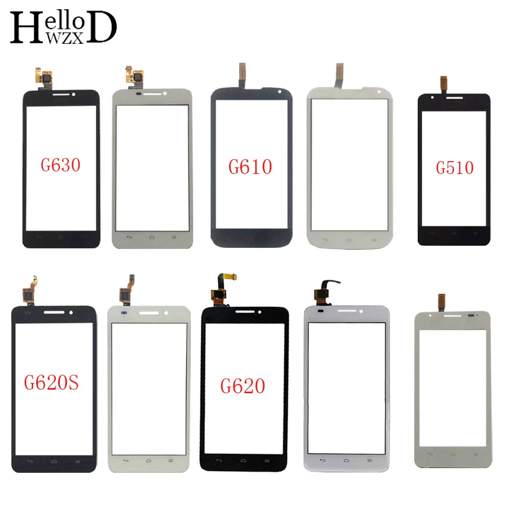 Touch Screen Sensor For HuaWei G510 G610 G620 G620S G630 Touch Screen Digitizer Panel Front Glass TouchScreen 3M Glue Wipes