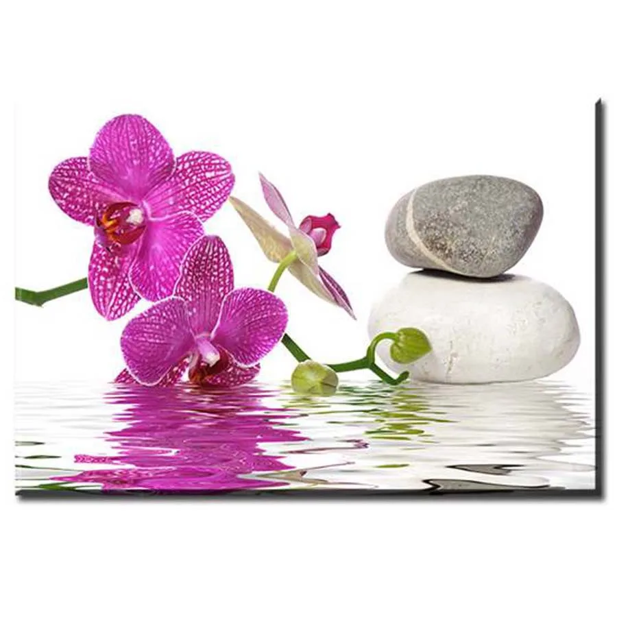 DIY Square Round Diamond Painting orchid stone Diamond Embroidery Zen Spa Still Life Mosaic Rhinestone Picture by numbers decor
