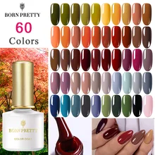 6 мл, осенняя серия, Гель-лак для ногтей, красный, зеленый, оранжевый, чистый цвет для ногтей, замачиваемый, УФ светодиодный, Гель-лак, лак для осени