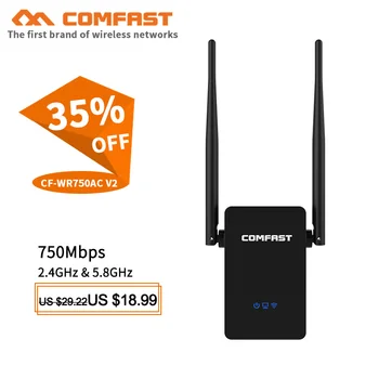 

COMFAST 750Mbps 802.11ac Wireless 5G Wifi Repeater 2.4 5Ghz Wifi Extender Dual Band WiFi Amplifier wifi router Wi-fi Roteador