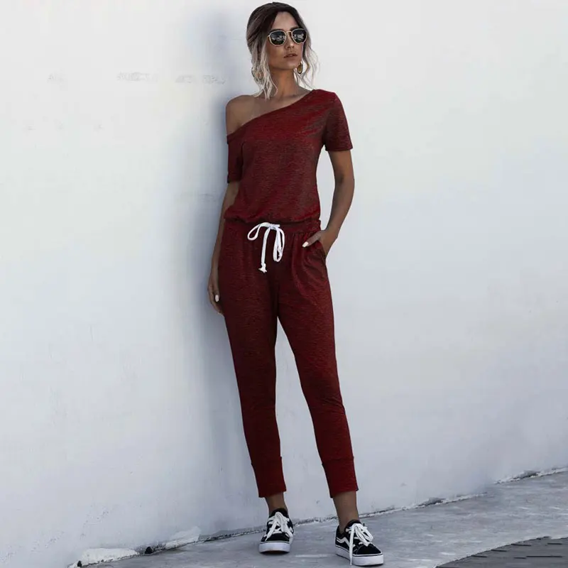 red jumpsuit short sleeve