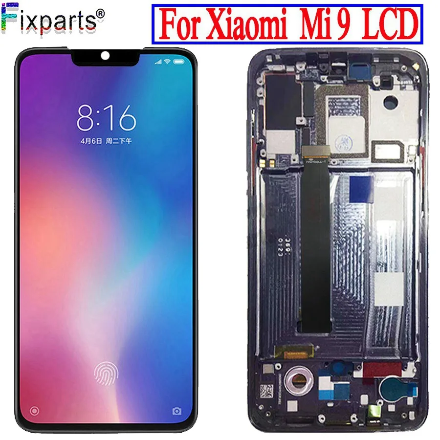 Дешево TFT для Xiaomi mi 9 mi 9 font b lcd b font дисплей 6,39 для Xiaomi mi 9 font b lcd b font экран кодирующий преобразователь сенсорного экрана в сборе + Инструменты