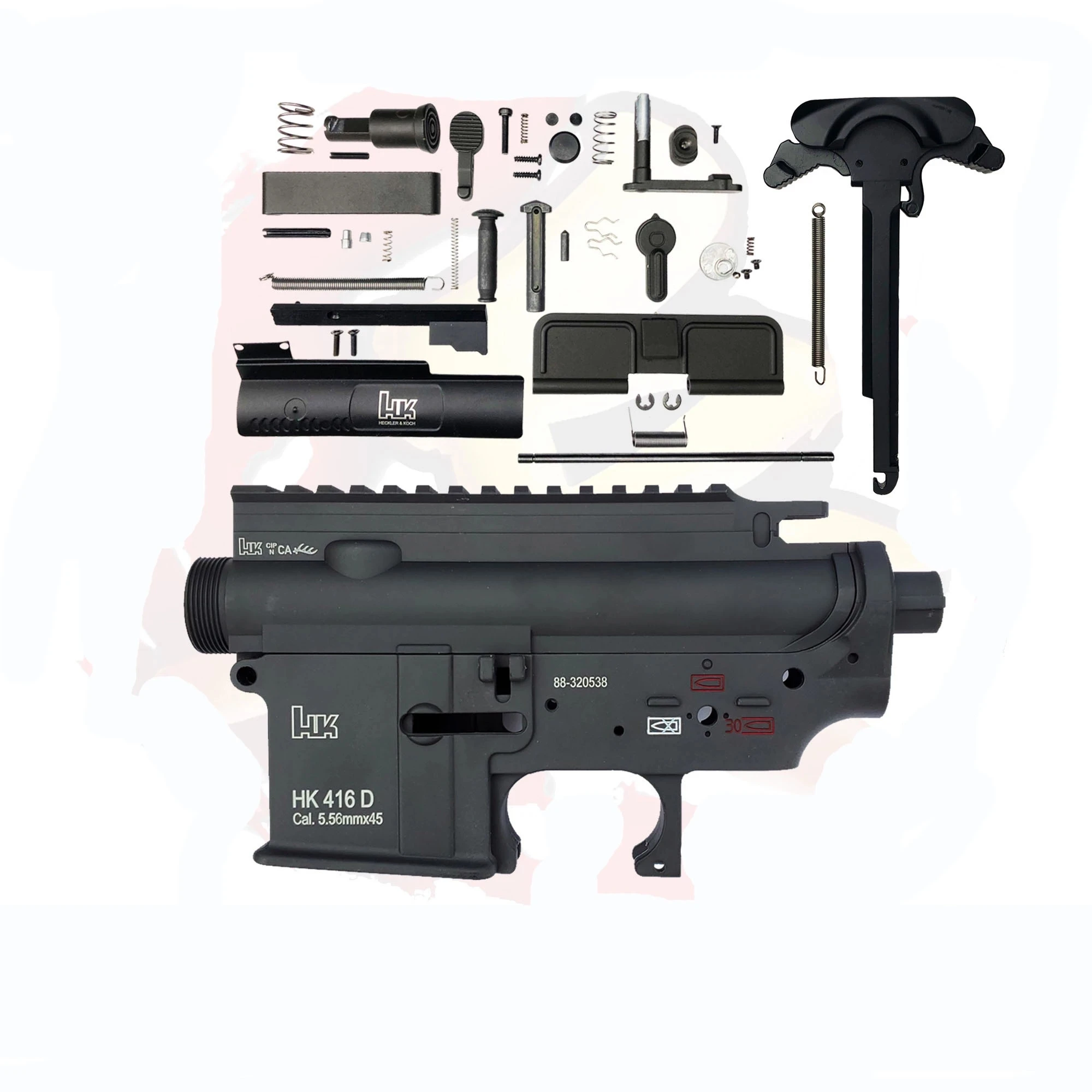 HK416D Zhenduo нейлоновая игрушка LDT HK416 V3.0 корпус приемника с металлическими деталями игрушка гелевый шар пистолет аксессуары - Цвет: HK416D