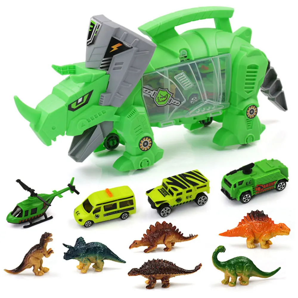 

Mini Dinosaur Toy Car Model Portable Storage Carrier for Kids Children Engineering Vehicle Toys High Quality