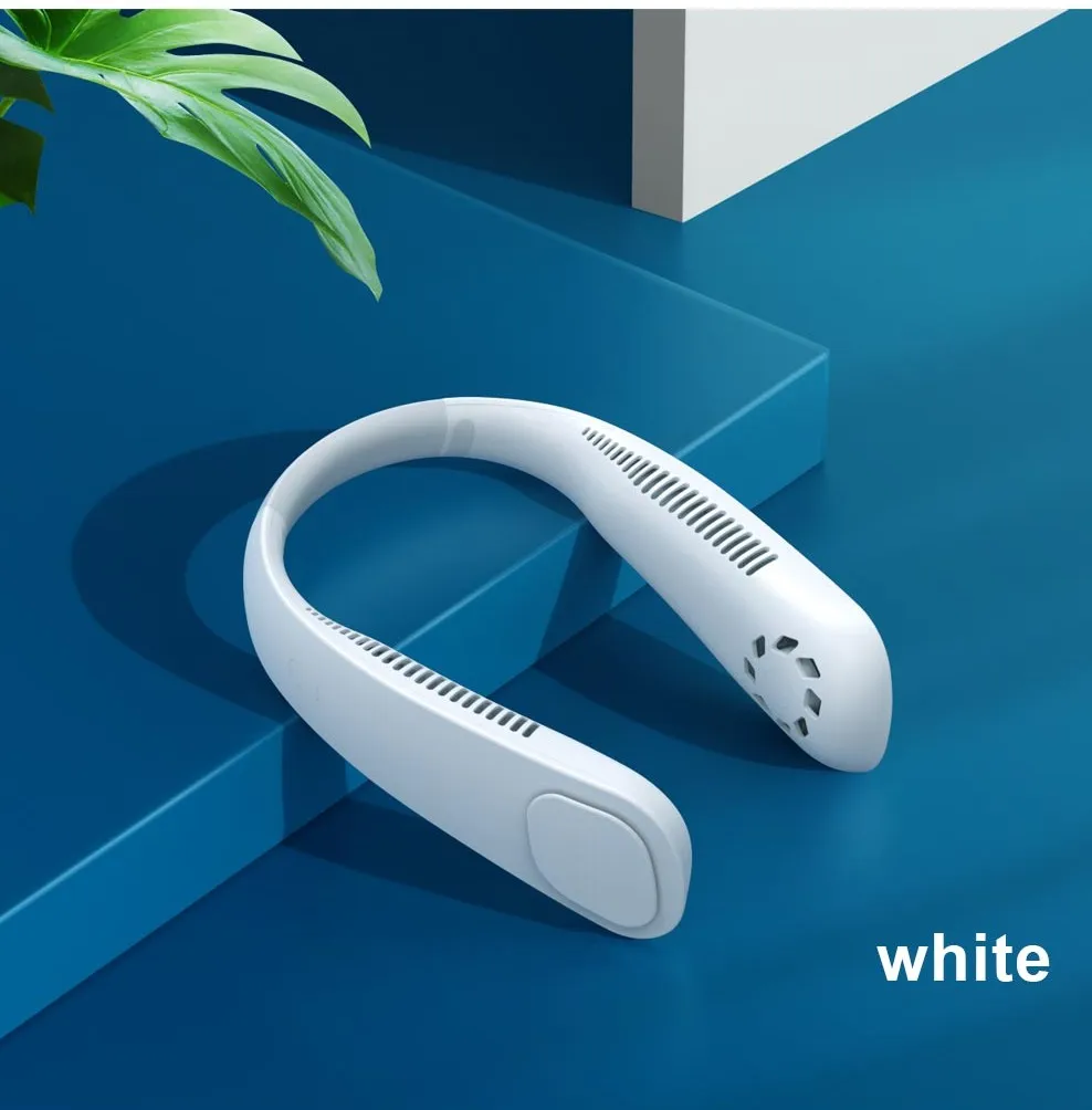 

Мини-вентилятор на шею, портативный безлопастный вентилятор, перезаряжаемые подвесные вентиляторы без листьев, охлаждающие переносные вентиляторы с шейным ободом