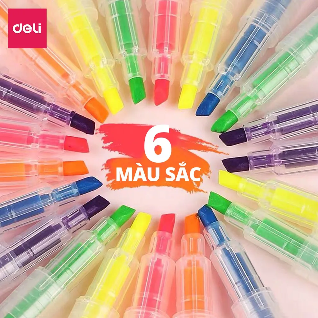 Highlighter Marker Pen 3Pcs/Bag 6 Colors Twin Tip Double Headed