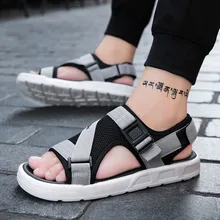 Г., летние новые стильные модные мужские сандалии стильные уличные сандалии в студенческом стиле универсальные сандалии для студентов