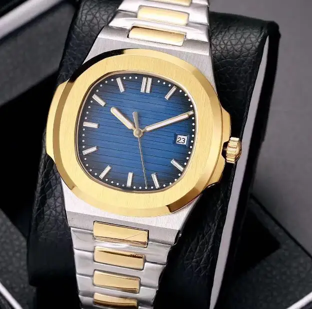 only watch 18 Роскошные Брендовые Часы с черным циферблатом, автоматический механизм, скользящие часы, секундная стрелка, сапфировое стекло, розовое золото, AAA наручные часы - Цвет: only watch 18