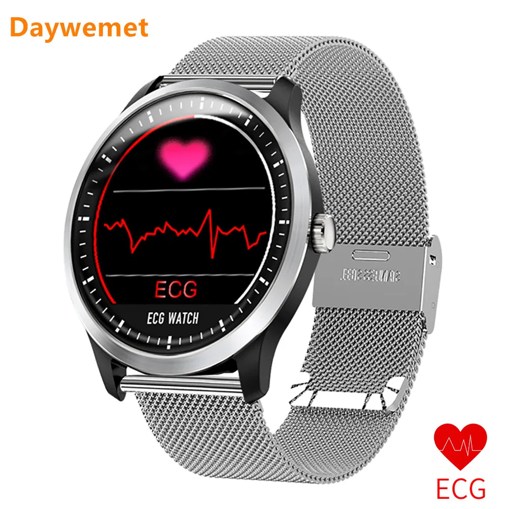 Смарт-часы Daywemet N58 ECG PPG с электрокардиографом ЭКГ дисплеем, Холтер ЭКГ монитор сердечного ритма кровяное давление Smartwatch