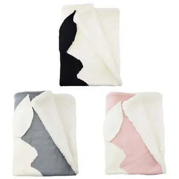 

Baby Knit Blanket Infant Rabbit Swaddle Wrap Stroller Cover for Kids Boys and Girls