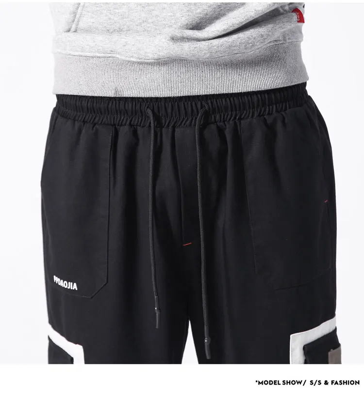 Спортивные штаны мужские уличные Мужские штаны для бега шаровары мужские s брюки хип хоп тактические 2019 плюс размер модного цвета, в стиле