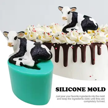 

Cow Calf Silicone Mold Fondant Soap Mold for Cake Decoration