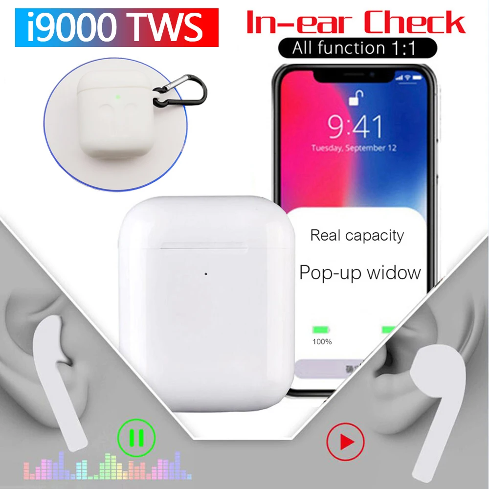 I90000 Tws Arie 2 gps+ Rename беспроводные Bluetooth наушники 8D Super Bass HD микрофон наушники PK i5000 i9000 Pro i1000 i20000