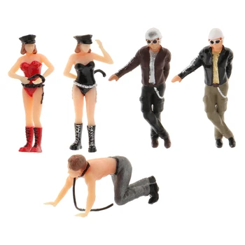 

1:64 Miniature Model Tiny People Figures Woman Man Scene Model Accessory