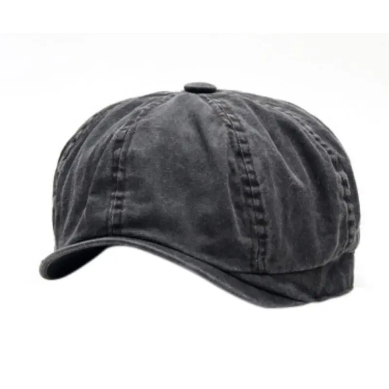 

ZW Fashion Octagonal Cap Newsboy Beret Hat Autumn and Winter Men Hats Retro Flat Cap Boina Flat Cap for Women and Men*
