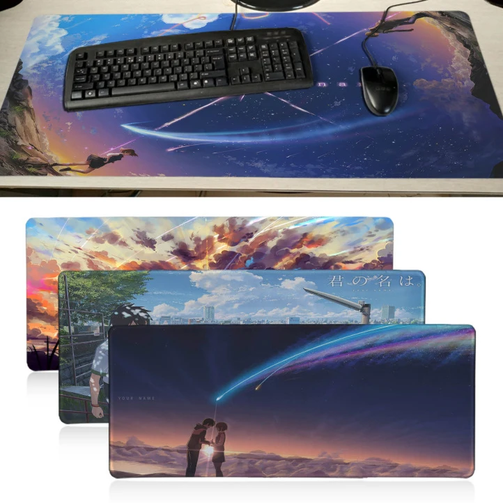 Анимационный фильм ваше имя Kimi No Na Wa коврик для мыши геймер игровые коврики анти-с