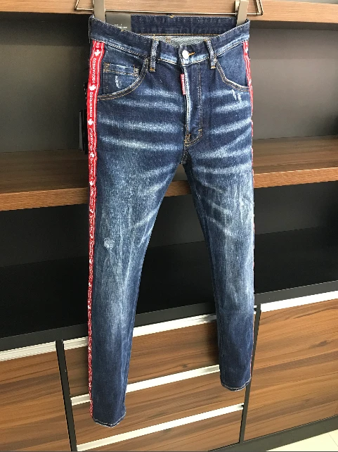 tommy jeans Dsquared2 fashionable men and women same style jeans, DSQUARED2 cotton jeans with letter logo on both sides 44---54 9711 jeans pant