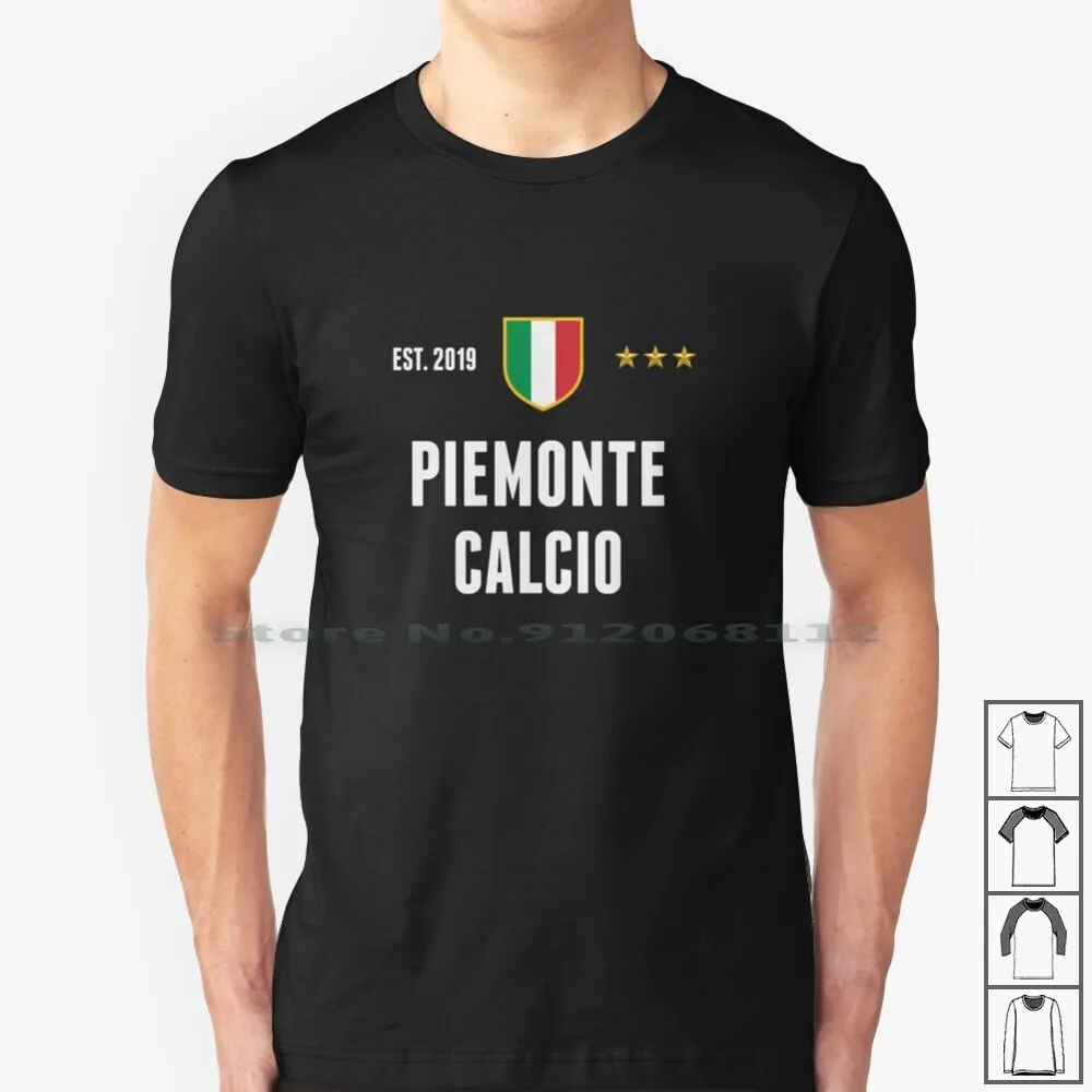 Piemonte Calcio 20 Fan Merch T Shirt 100% Cotone 20 Calcio Calcio Ronaldo Monte Calcio