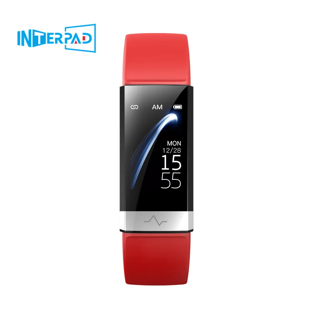 Interpad V19 ECG PPG Smart Braclet Men Women Sleep Activity Tracker Call Reminder Week Alarm Clock Passometer For Android IOS