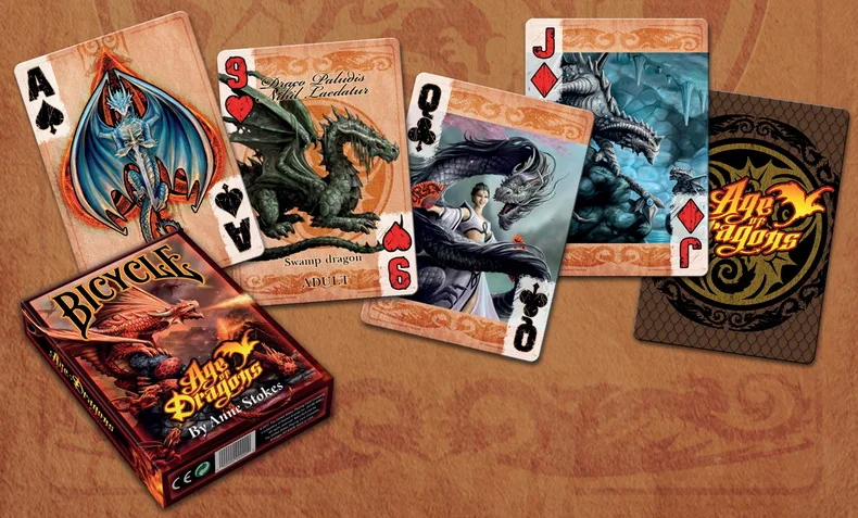 Bicycle Age Of Dragons Playing Cards Велосипед возраст драконов игральные карты USPCC колода