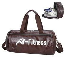 PU Travel Handbag Sports Gym Bag Bag Men Women Training Bag for Yoga Fitness Duffel Luggage Sac De Sport Bags Dry Wet Separation