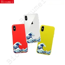 Фото - Bioumei spray wave soft silicone TPU Case For iPhone X XR XS Max 11 Pro Max 7 8 6 6s Plus 5 SE2 back Cover shell Fitted case take me to the ocean cases for iphone xr x xs max 11 pro se2 6 6s7 8 plus 5 silicon soft tpu back cover transparent case