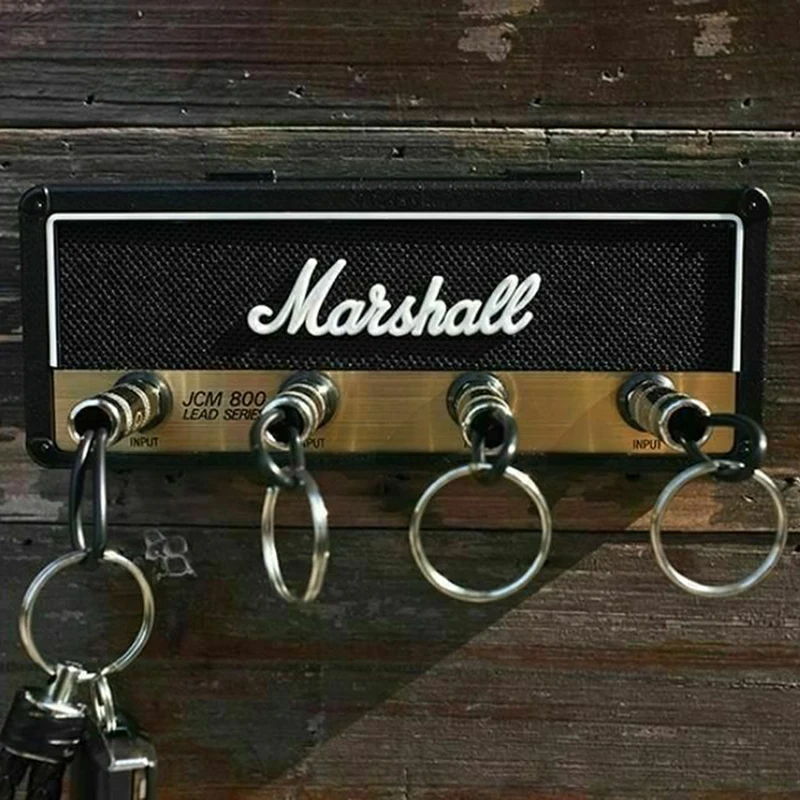 Marshall V2 Jack Key Holder Rock электрогитара динамик ключ подвесной ключ крючок для хранения Брелок Винтаж JCM800 пуля
