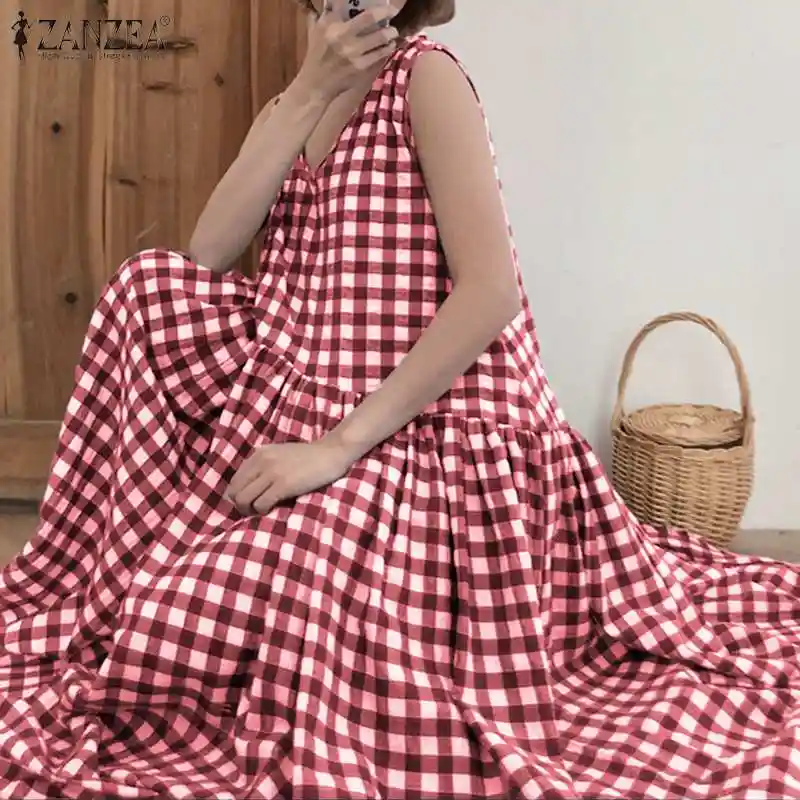 vestidos longos xadrez