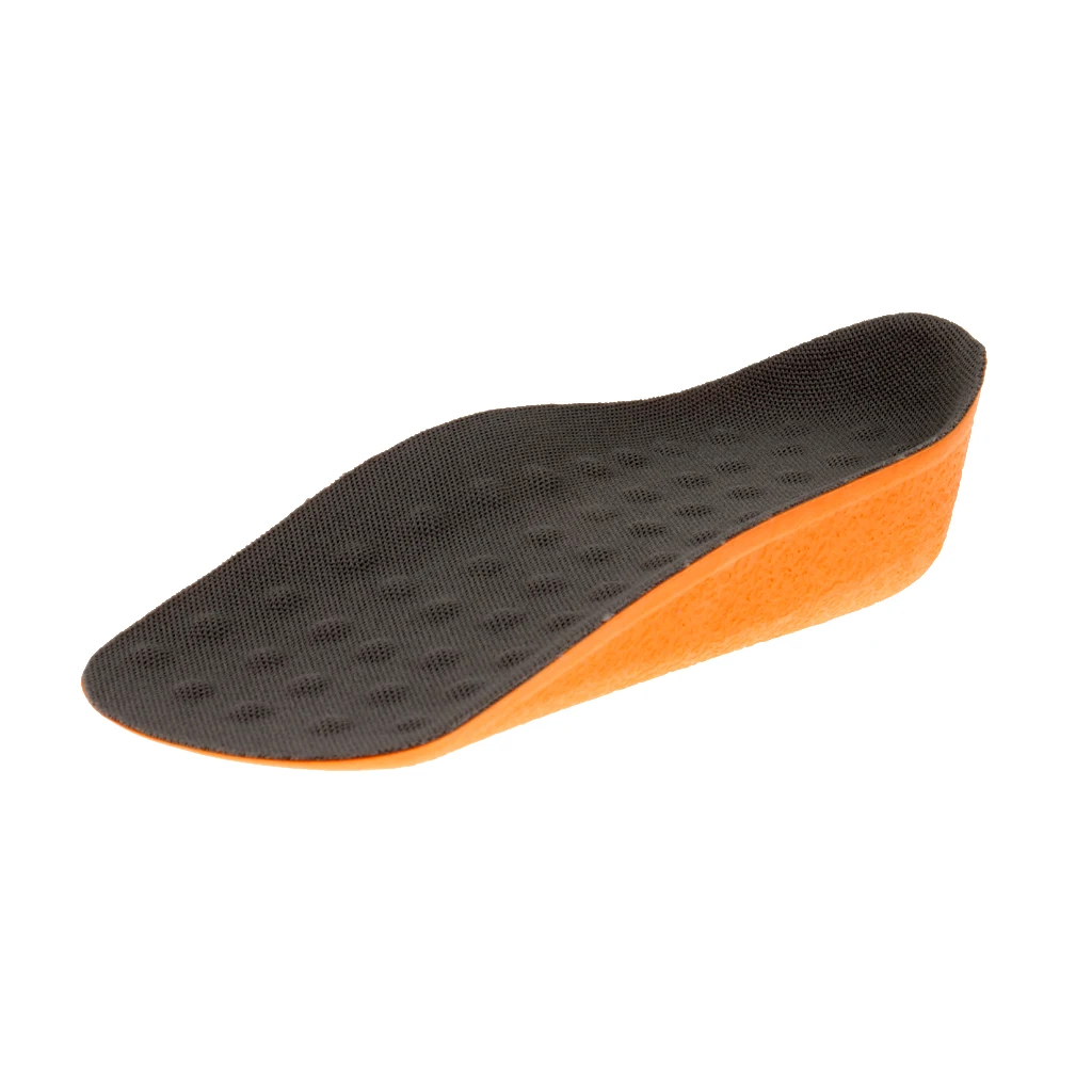 Men's Height Increase Insoles In Sock Shoe Pads Insert Heel Cups Foot Care