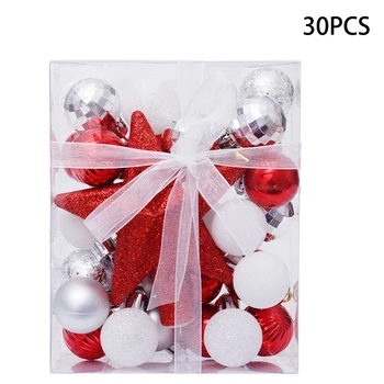 

PVC Christmas decoration ball Supplies 30Pcs Set 30mm Xmas Tree Ball Bauble
